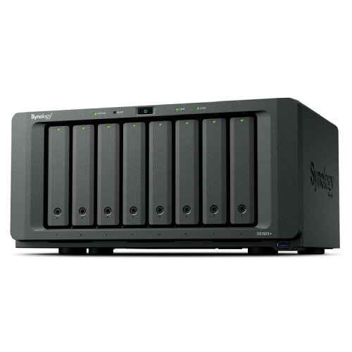 Synology シノロジー 8台のドライブまで取り付け可能 ビジネス向けのファイル管理用途に最適なNASキット ▼ドライブベイ数：88台のドライブまで取り付け可能 ビジネス向けのファイル管理用途に最適なNASキット■ ドライブベイ数：8★ M.2 NVMe SSD slot搭載★ フェイルオーバー/Link Aggregation対応★ PCIe 3.0 x8スロット　slot搭載■ ストレージベイ：2.5インチ/3.5インチ■ CPU：AMD Ryzen V1500B　Quad(8スレッド)-2.2GHz■ メモリ：DDR4 non-ECC 4GB(max 32GB)■ NIC：2.5GbEx2■ USB3.0：フロント x1、リア x2■ 本体寸法：166 x 343 x 243mm■ 本体質量：6.0 kg ※取り寄せ商品や数量限定商品など、商品の手配が不可能、もしくはその他の理由により 　ご注文をキャンセルとさせていただく場合がございます。予めご了承ください。