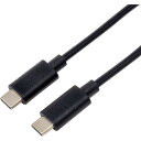 PD60W対応 USB2．0 Type-Cケーブル C - C(0．5m) ブラック U20CC-MM05P6 [U20CCMM05P6]