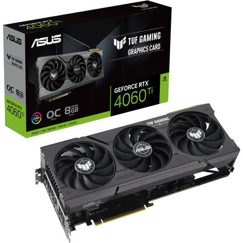 ASUS TUF Gaming GeForce RTX 4060 Ti 8GB GDDR6 OC Editionの商品画像