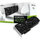 PNY　GeForce RTX 4070 Ti 12GB VERTO LED 3FAN　VCG4070T12TFXPB1　PCI Express対応グラフィックボード