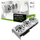 GeForce RTX4070Ti 12GB VERTO LED 3FAN White Edition　VCG4070T12TFWXPB1