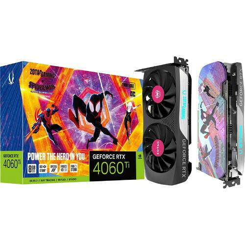 ZOTAC GAMING GeForce RTX 4060 Ti Twin Edge OC Spiderman Edition　ZT-D40610H-10SMP