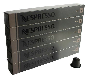 Nespresso ROMA 10pcs x 5 ネスプレッソ コーヒーカプセル ローマ 10カプセル入りx5 (計50カプセル) 【海外直送品】