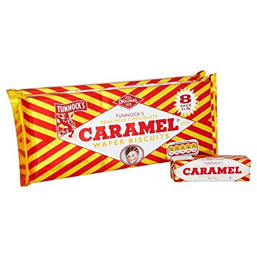 Tunnock タンノック ミルクチョコレート キャラメル ウエハース 30g x16個 Milk Chocolate Caramel Wafers キャラメルウエハース チョコレート お菓子 イギリス 海外【英国直送品】