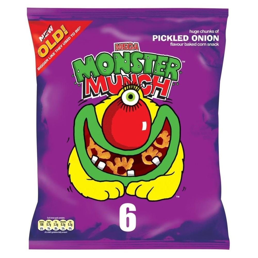 ᥬ 󥹥ޥ ˥ ԥ륹̣ 25gx6 Walkers Mega Monster Munch Pickled 25gx6...