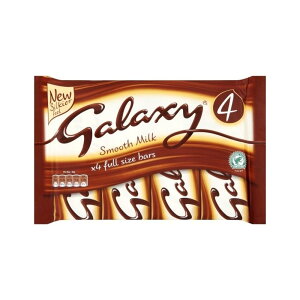 ギャラクシー ミルクチョコレート Galaxy Milk Chocolate Bar (4x42g) チョコレートバー 4本セット チョコ お菓子 輸入菓子 イギリス【英国直送品】
