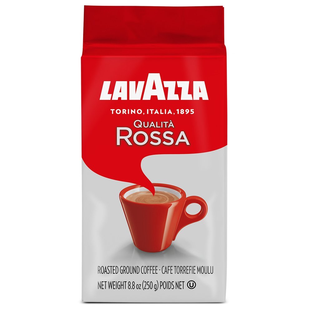 【4袋まとめ買い】Lavazza Qualita Rossa Caffe Ground Espresso 8.8oz (Pack of 4) ラバッツァ エスプレッソ イタリアコーヒー 豆挽き済み ラバッザ コーヒー【海外直送品】