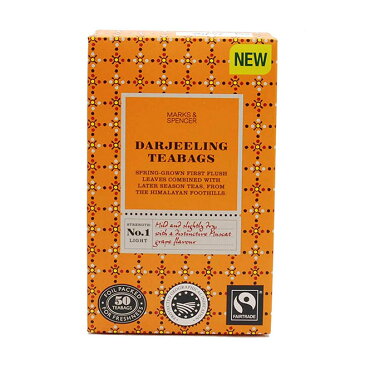 マークス＆スペンサー 紅茶 ダージリンティー 50ティーバッグ　MARKS & SPENCER DARJEELING 50bags 125G イギリス【英国直送品】