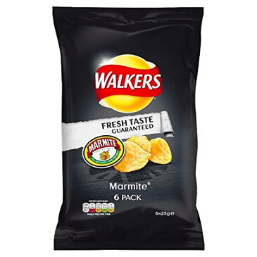 ウォーカーズ ポテトチップス マーマイト味 25g × 6袋 Walkers Crisps - Marmite (6x25g) イギリス スナック菓子 お菓子【海外直送品】