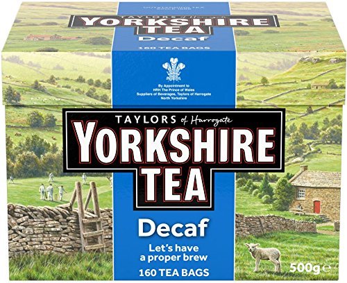 Yorkshire Tea Decaf 160 Bags 500g ヨークシャーティー デカフェ イギリス 紅茶 160袋入り カフェインレス【英国直送品】