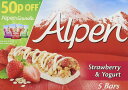 アルペン Alpen Strawberry Yogurt Cerial Bars ウィータビックス シリアルバー ストロベリーヨーグルト 29g×5本入り 栄養補助食品 シリアルバー 【英国直送品】