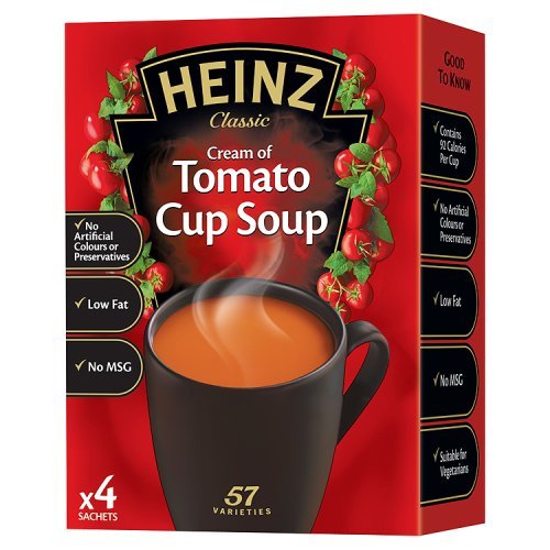 Heinz Cream Of Tomato Cup Soup 4x 22g (88g) nCc Jbv g}g X[v 22g x 4 CO