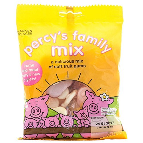 Marks Spencer Percy Pigs - Family Mix 4 X 170g Bags マークス アンド スペンサー パーシー ファミリーミックス フルーツソフトガミー 170g Bags x 4袋