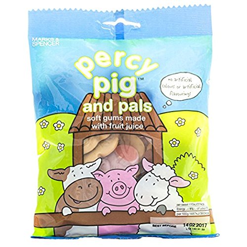 Marks Spencer Percy Pigs and Pals 2 x 170g Bags マークス アンド スペンサー パーシー と仲間たち フルーツソフトガミー 170g Bags x 2袋