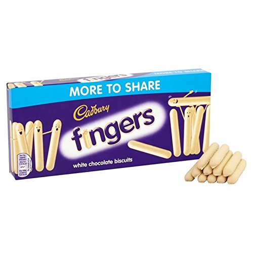 Cadbury White Chocolate Fingers 138g (Pack of 2) ۥ磻ȥ祳졼ȥե󥬡138...