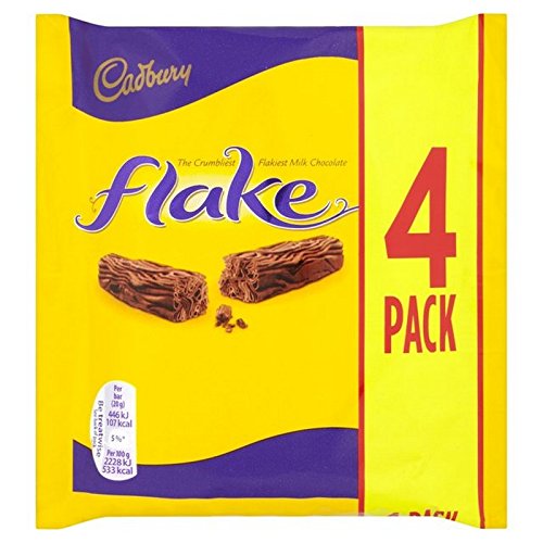 Cadbury Flake 4 per pack (Pack of 2) キャドバリー フレーク 4 (x2) [並行輸入品]