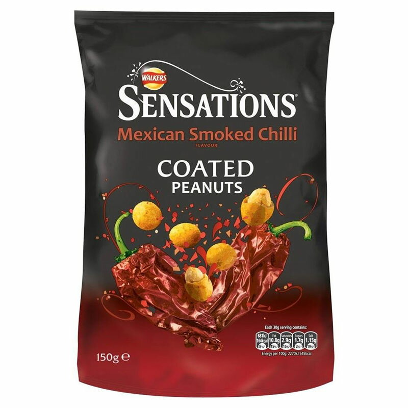 Walkers Sensations Mexican Smoked Chilli Coated Peanuts (165g) EH[J[Y LVJ X[NXpCV[s[ibci 165Oj(ܖ: 12T)