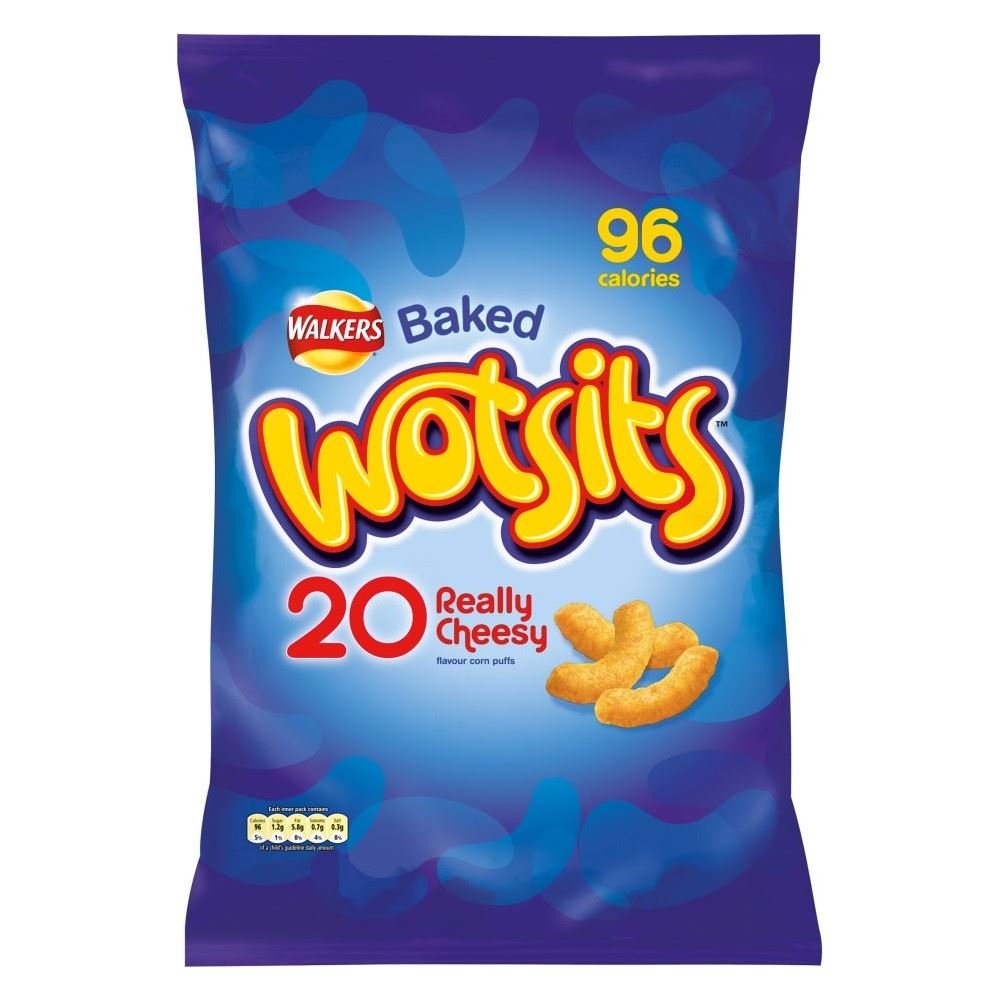 Walkers Wotsits Really Cheesy Corn Puffs (20x17g) Walkers コーンスナック チーズ味（ 20X17G ）(賞味期限: 製造日より12週間)