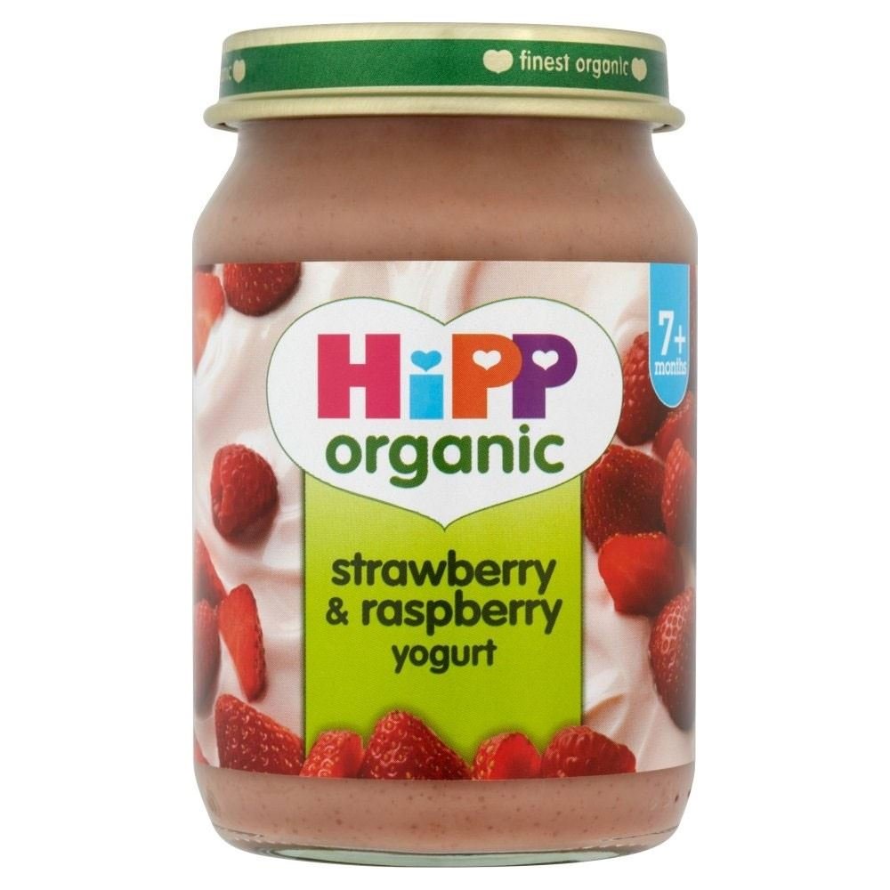Hipp Organic Strawberry & Raspberry Yogurt 7mth+ (160g) qbvL@C`SƃYx[̃[Og7Mth + i 160Oj