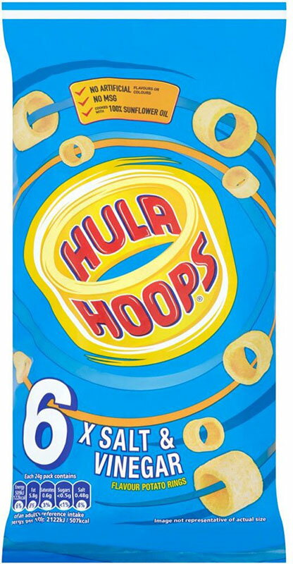 KP Hula Hoops - Salt & Vinegar (7x25g) Kp̃tt[v i 7X25G j