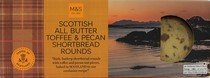 楽天shop ukM&S Marks & Spencer Scottish All Butter Toffee & Pecan Shortbread Rounds 180g 英国マークス＆スペンサー スコティッシュオールバター トフィー＆ピーカン ショートブレッド ラウンドタイプ 英国より配送