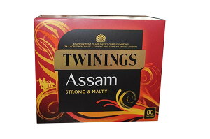 TWININGS ASSAM TEABAGS 英国トワイニング アッサム紅茶 200g 80ティーバッグ【海外直送品】 [並行輸入品]