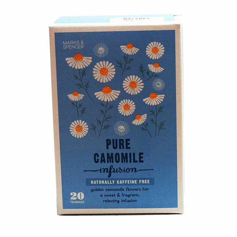 MARKS & SPENCER PURE CAMOMILE INFUSION 20TEABAGS 英国マークス＆スペンサー ピュア カモミールティ インフュージョン 20ティーバッグ