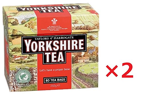 Yorkshire Tea 80bags x 2 ヨークシャーティー 紅茶 80ティーバッグ イギリス