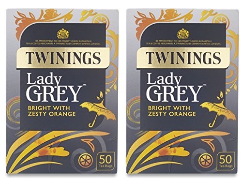 Twinings Lady Grey Tea 40bags x 2 トワイニング レディーグレイ イギリスブレンド 英国国内専用品 ティーバック 40p入り 黒紙箱入