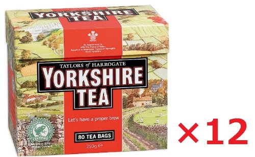 Yorkshire Tea 80bags x 12 ヨークシャーティー 12箱まとめ買い