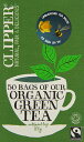 Clipper Fairtrade Organic Green Tea 40 bags x 6 p g Nbp[ tFAg[h I[KjbN O[ eB[obO 40ܓ 6܂Ƃߔ sA