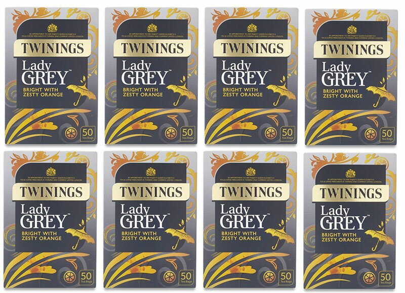 Twinings Lady Grey 40 bags x 8 トワイニング イギリスブレンド 英国国内専用品 レディーグレイ ティーバック 40p入り 茶葉100g相当 黒紙箱入 8箱まとめ買い