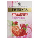 Twinings Strawberry Raspberry Decaf 英国紅茶 トワイニング 日本未発売品 ストロベリー＆ラズベリー ノンカフェイン ティーバッグ20入り