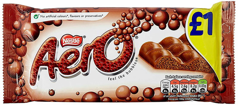 Nestle Aero Mint Flavour Chocolate 100g x 3pk lX GA ~g`R[g yCOiz