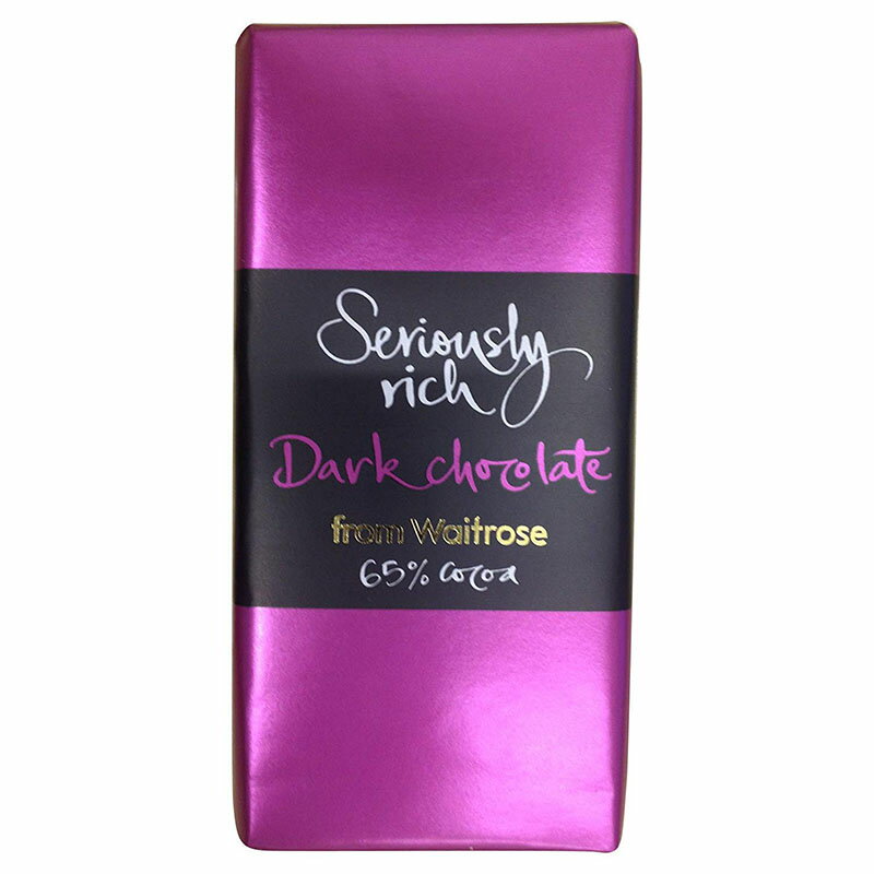 Waitrose Seriously Rich Dark Chocolate (EFCg[Y@b`_[N`R[g@65% Cocoa) 85g x 2 Packs@ysAizyCOiz