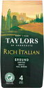 Taylors of Harrogate Rich Italian Ground Coffee （テイラーズ　リッチイタリアンコーヒー粉）　227g (強さ・4) 【並行輸入品】【海外直送品】