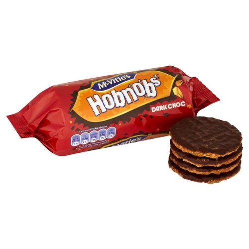 McVitie's Hobnob's Dark Chocolate 262g 英国製 マクビティ ダークチョコレート ホブ・ノブス【海外直送品】