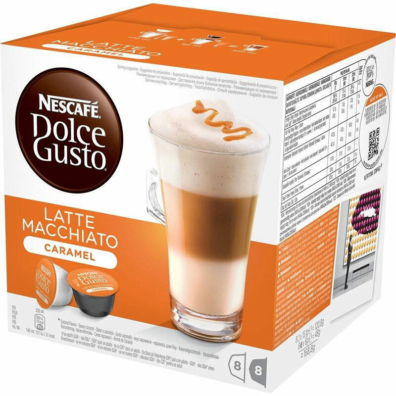 Nescafe Dolce Gusto Pack of 4 lXJtF h`FOXg(DOLCE GUSTO) Latte Macchiato CARAMEL - JvZ 8+8t~4 - sAi