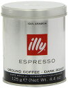 Illy Dark Ground Espresso Coffee 125 g C[ R[q[ _[NGXvb\ 