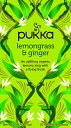 Pukka Organic Lemongrass and Ginger 20 Teabags (Pack of 4, Total 80 Teabags)