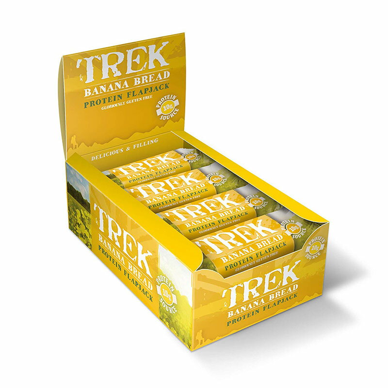 Trek Banana Bread Protein Flapjack Bar 50 g (Pack of 16)