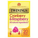 Twinings Cranberry & Raspberry Teabags - 4 x 20's