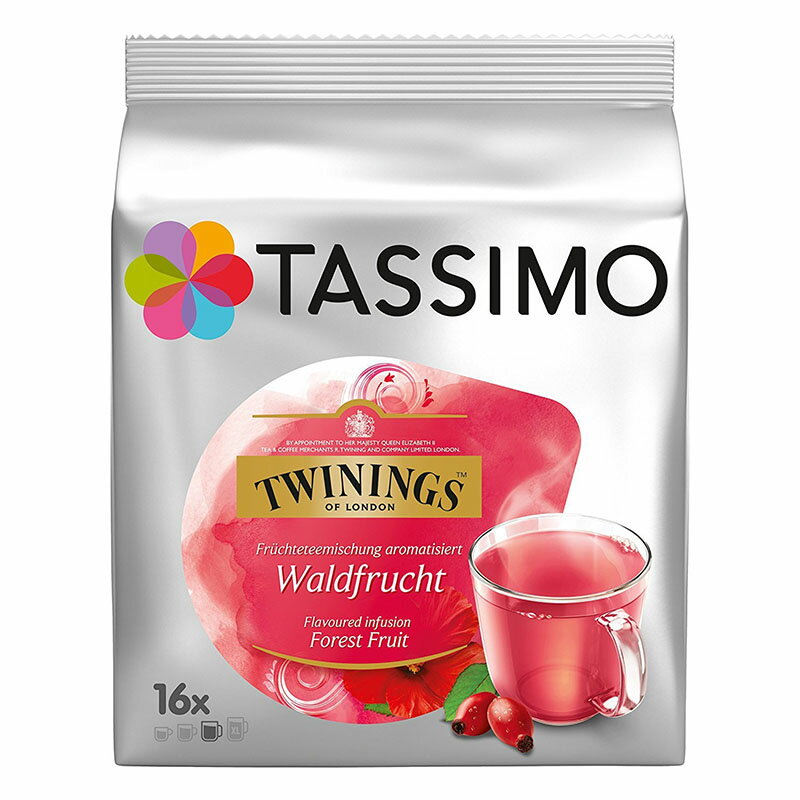 トワイニング ハーブティー Tassimo Twinings Fruits of the Forest Tea (16 T-Discs)