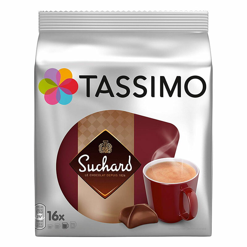 Tassimo Suchard Hot Chocolate, Pack of 3, 3 x 16 T-Discs