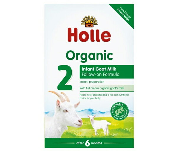 Holle Organic Infant Goat Milk Follow-on Formula 2 ホレ オーガニック 400g 粉ミルク ヤギ乳 赤ちゃんミルク ベビーミルク 【生後6ヶ月から】【英国直送】