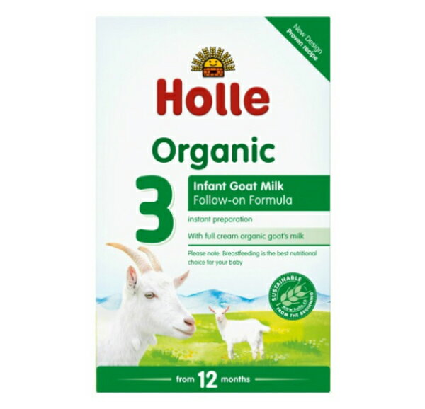 Holle Organic Infant Goat Milk Follow-on Formula 3 ホレ オーガニック 400g 粉ミルク ヤギのお乳 赤ちゃんミルク ベビーミルク【生後12ヶ月から】【英国直送】
