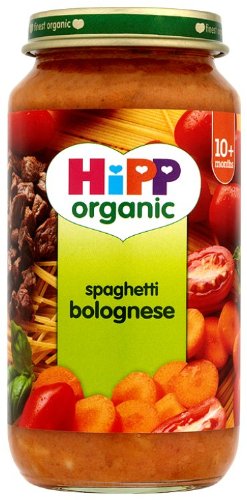 HiPP Organic Stage 3 From 10 Months Growing up Meal Spaghetti Bolognese 250 g (Pack of 6)