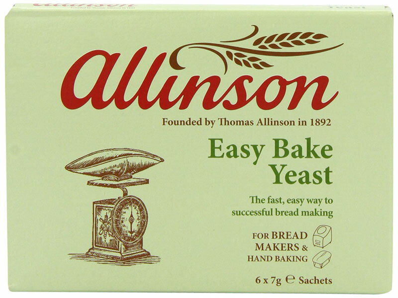 Allinsons Easy Bake Yeast 6 Pouces 7 g (Pack of 12)