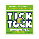 Tick Tock Organic Green Rooibos Tea Bags (40 per pack) ダニタックオーガニックグリーンルイボスティーバッグ（パックあたり40 ）