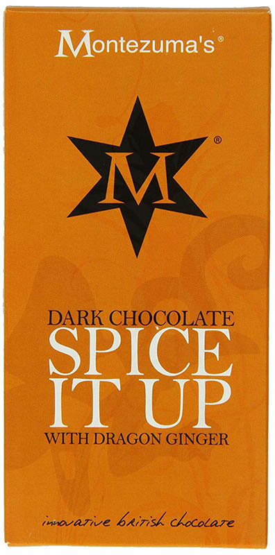 Montezuma's Spice It Up Dark Chocolate with Ginger 100 g (Pack of 4)